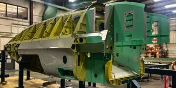 Eksperymentalny samolot X-65 w budowie