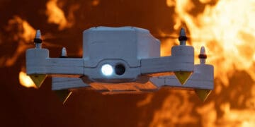 Dron, któremu nie straszne płomienie