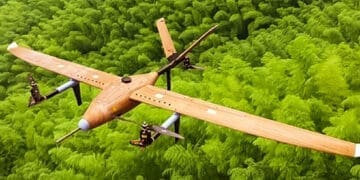 Dron o&nbsp;konstrukcji kompozytowej, wzmocnionej włóknem bambusowym
