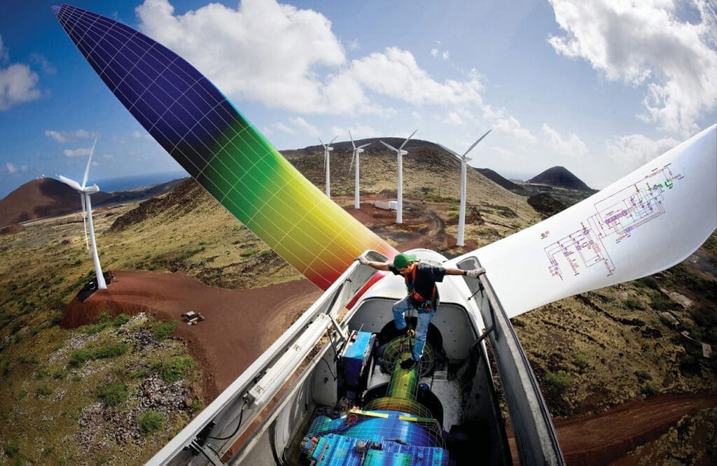 Elektrownie wiatrowe operacyjna analiza modalna