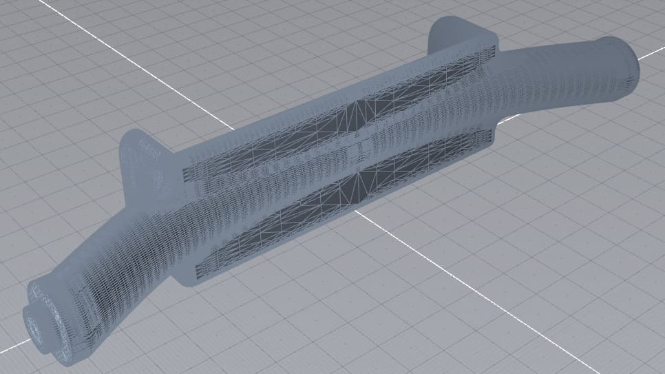 model CAD elementu zawieszania