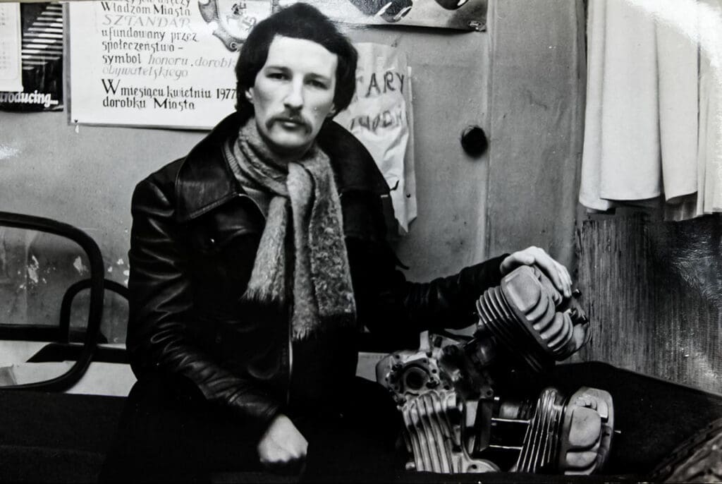 Harley behind iron curtain