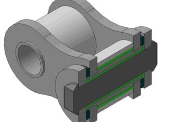 Przekrój łańcucha o-ringowego