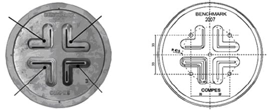 Matryca do wyciskania profili płaskich z różnymi typami kieszeni