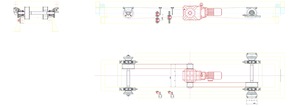 Schemat mechanizmu podnoszenia ramy samochodu