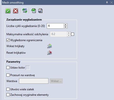 wygładzanie siatki