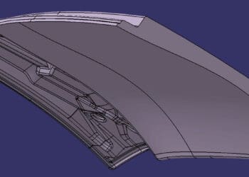 panel dachowy samochodu CATIA V5