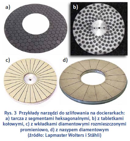 Przykłady Narzędzi Do Szlifowania Na Docierarkach