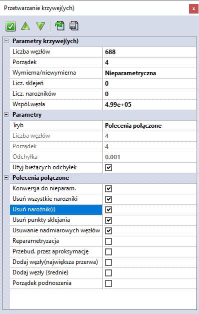Reparametryzacja krzywej
