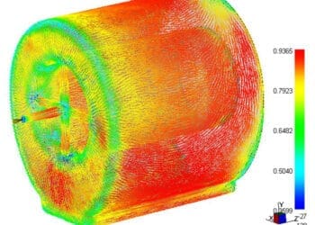 Orientacja włókien w strukturze pojemnika
