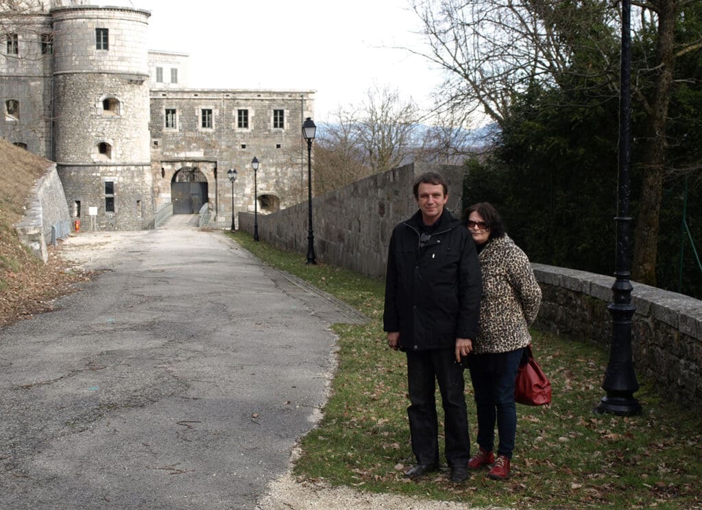 Ryszard Romanowski z żoną Lucyną