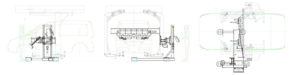 Stanowisko Montażu Deski Rozdzielczej Za Pomocą Manipulatora