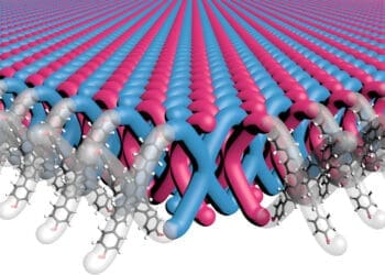 Struktura polimerowa o zazębieniu mechanicznym