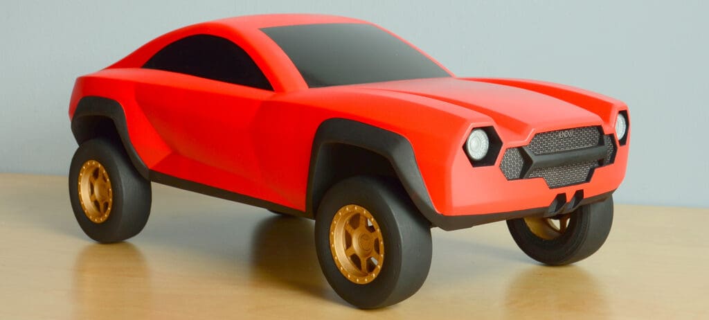 model samochodu w podziałce 1:10