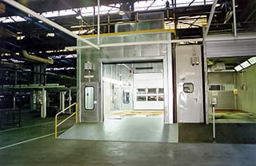 VW Poznań kabina do prób jazdy 1993