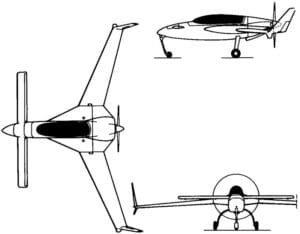 VariEze Rysunek