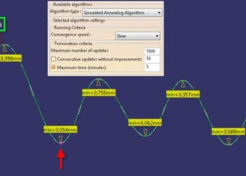 Wyznaczanie Punktu z Minimalnym Promieniem Krzywizny Optimization CATIA V5