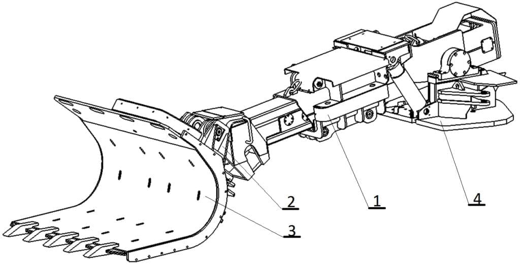Zespół ładujący ładowarki ŁBT-1200EH/LS-A