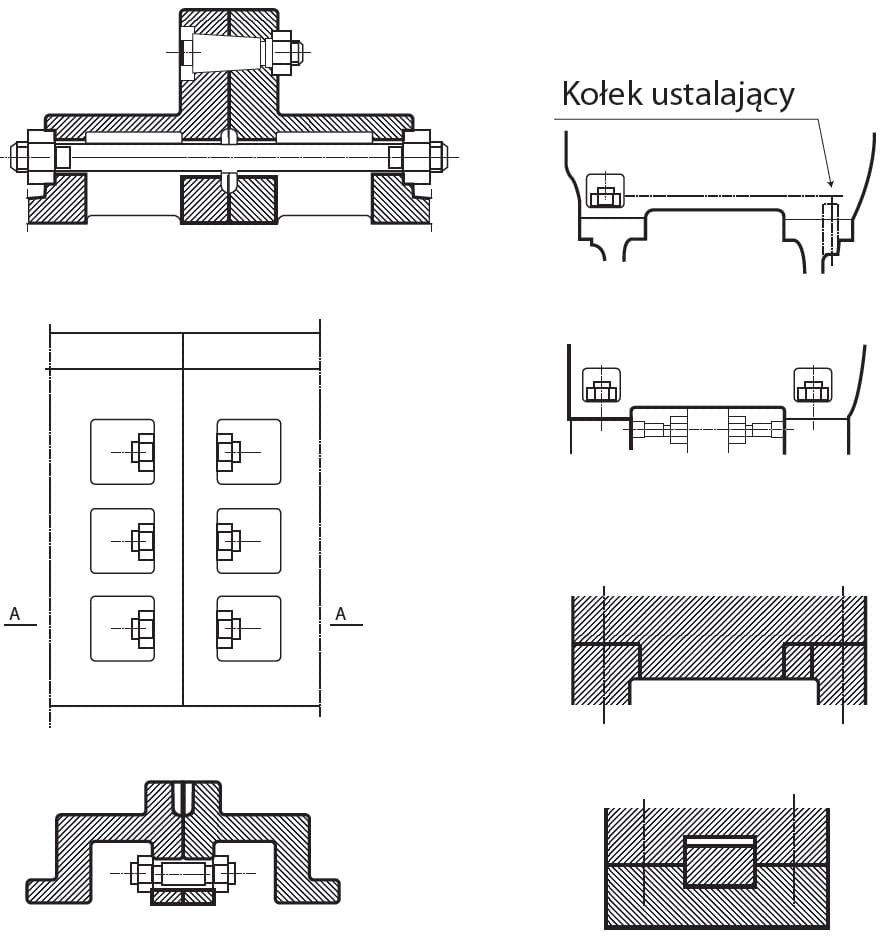 łączenie korpusów maszyn