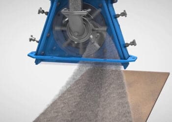 Wizualizacja działania oczyszczarki odśrodkowej