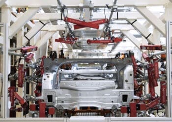 Perceptron pomiarowy płyty podłogowej samochodu