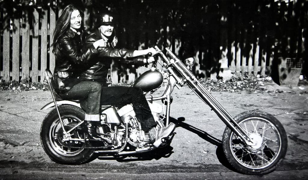 Chopper behind iron curtain