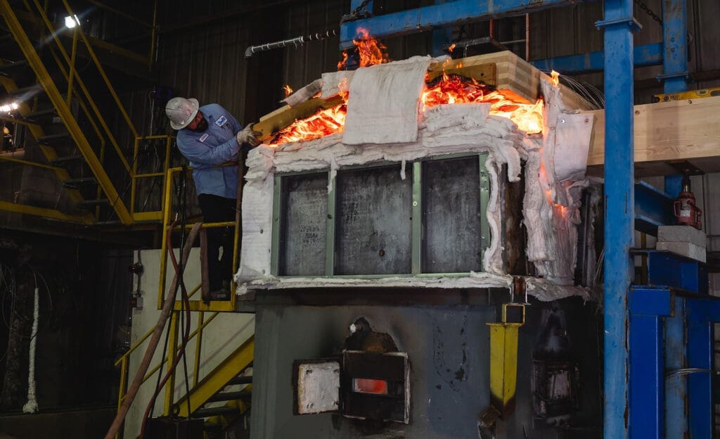 próba ogniowa według normy ASTM E119