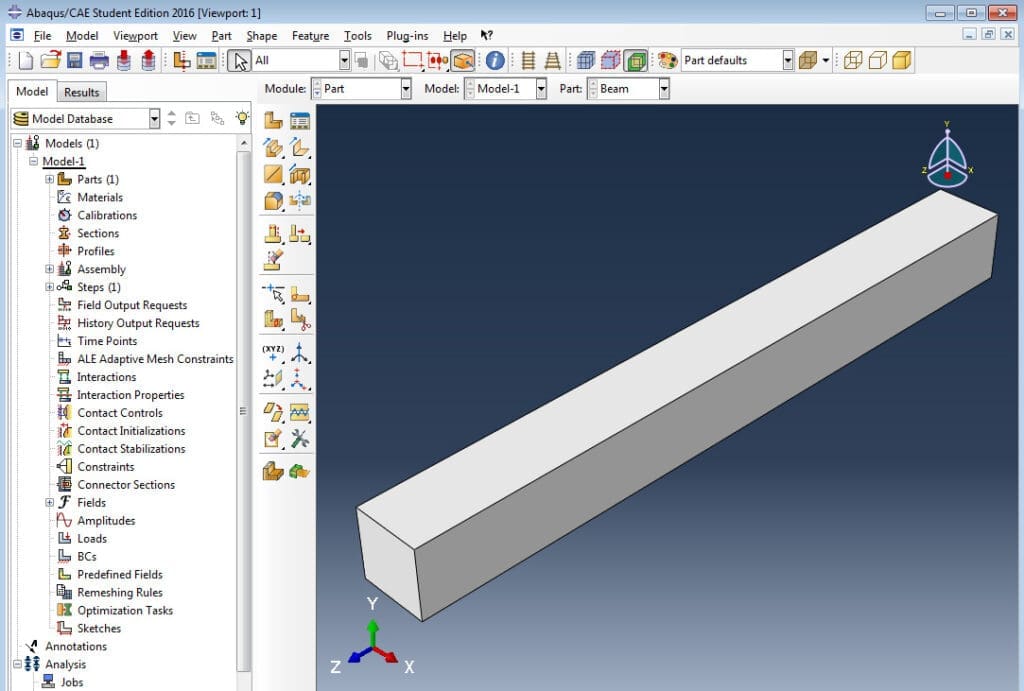 wygenerowana geometria belki