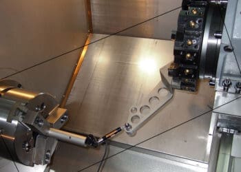 test interpolacji kołowej tokarki