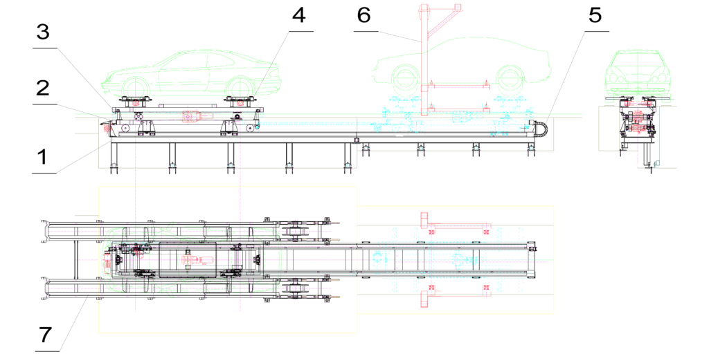 schemat urządzenia przeładunkowego
