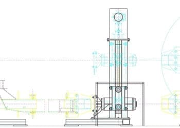 śruba dźwigowa w pozycjonerze spawalniczym